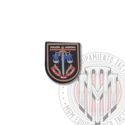 PARCHE BRAZO PVC MINI CHALECO JUDICIAL  Policía Nacional