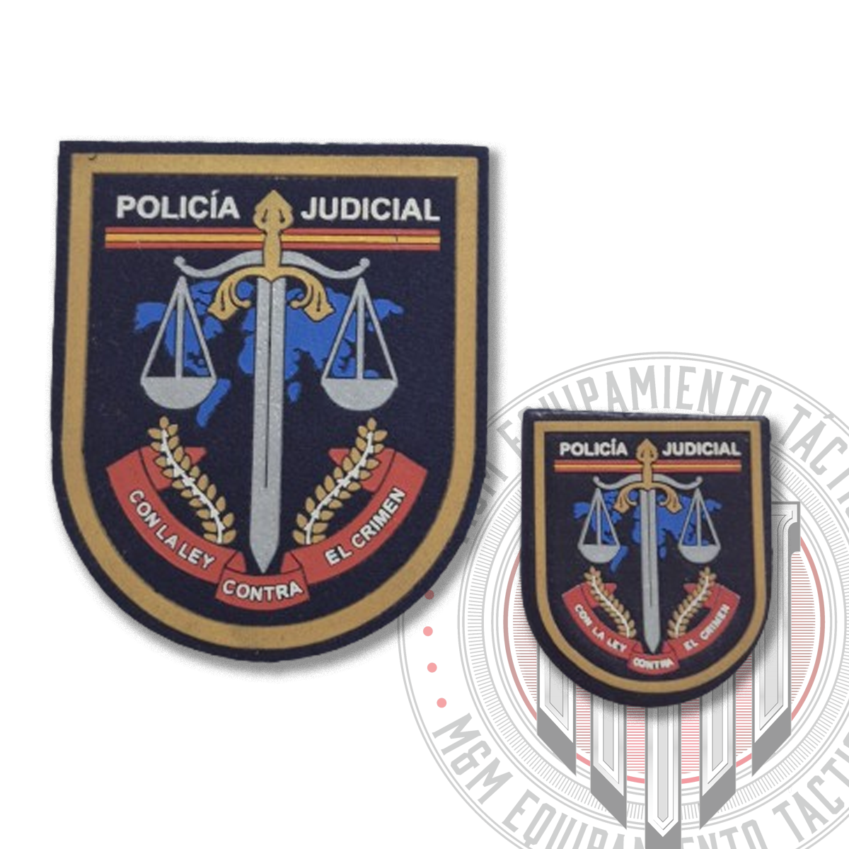 PACK PARCHE PVC JUDICIAL POLICÍA NACIONAL