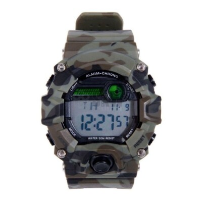 RELOJ TACTICO ANALOGICO Y DIGITAL camo Woodland DELTA TACTICS