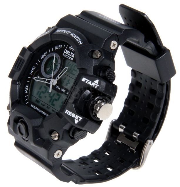 RELOJ TACTICO ANALOGICO Y DIGITAL NEGRO DELTA TACTICS - Imagen 4