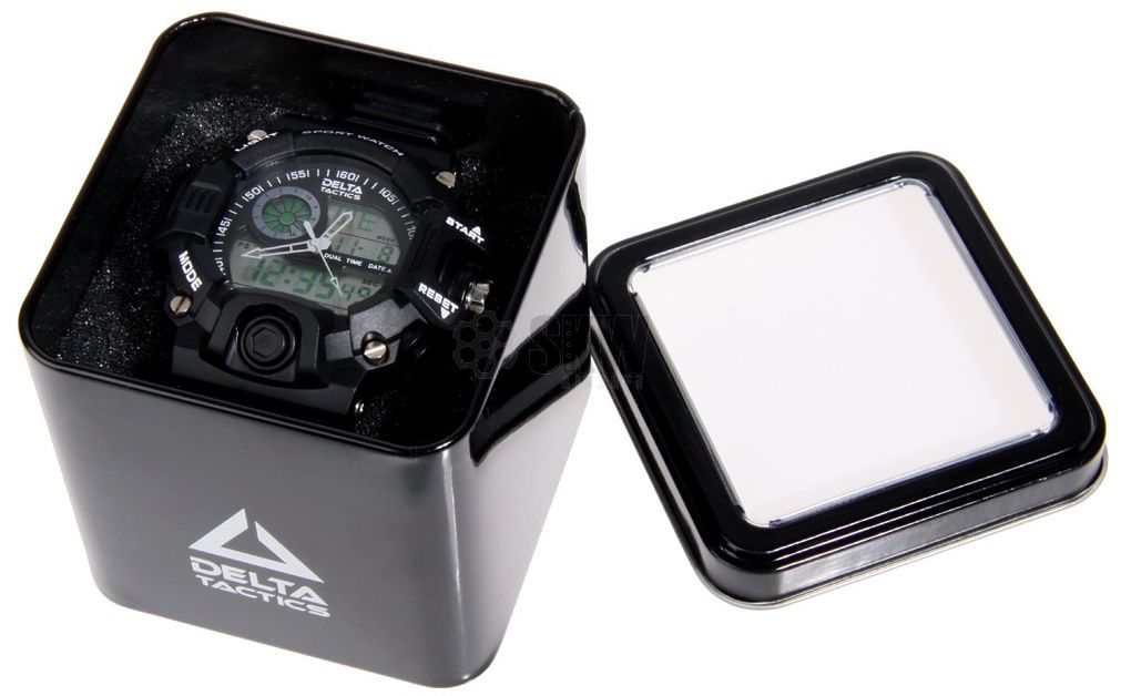 RELOJ TACTICO ANALOGICO Y DIGITAL NEGRO DELTA TACTICS - Imagen 5
