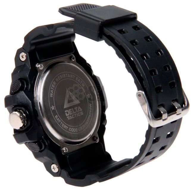 RELOJ TACTICO ANALOGICO Y DIGITAL NEGRO DELTA TACTICS - Imagen 3